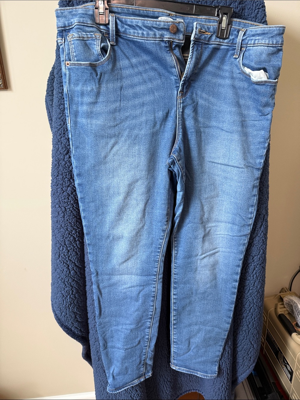 Old Navy Medium Blue Stretch Fleece Lined Skinny Jeans (67)